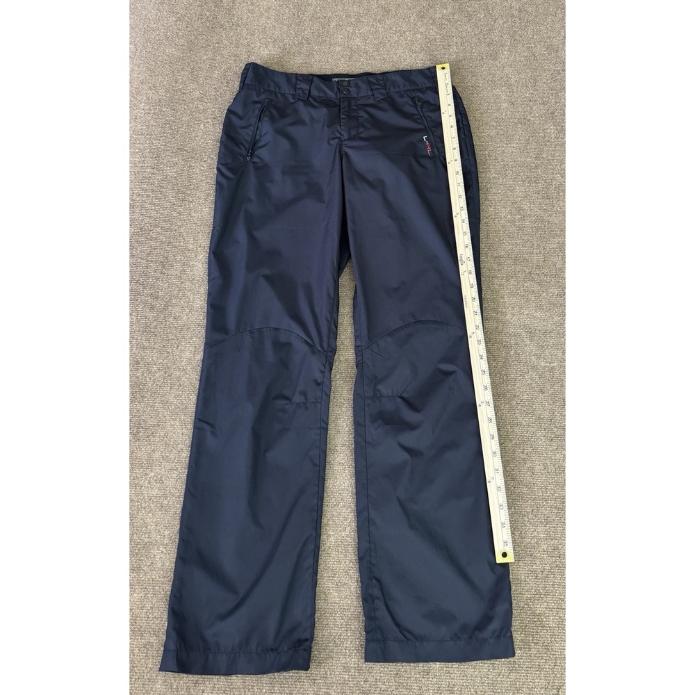 L-RL Lauren Ralph Lauren Active Pants Women 10 Black Performance Zip Pockets - Picture 4 of 16